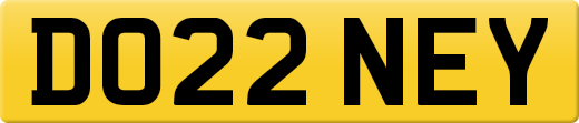 DO22 NEY private number plate